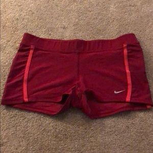 Like new Nike spandex dri fit shorts